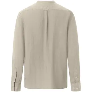 Linen Mock Neck Shirt KnowledgeCotton Apparel Gots Vegan image-2