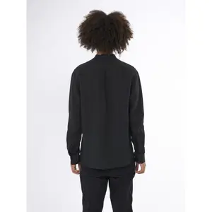 Πουκάμισο με ψηλό γιακά από λινό KnowledgeCotton Apparel Gots Vegan image-3