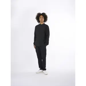 Πουκάμισο με ψηλό γιακά από λινό KnowledgeCotton Apparel Gots Vegan image-4