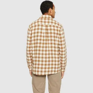 Long sleeve plaid shirt KnowledgeCotton Apparel Loose GOTS/Vegan image-2