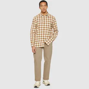 Long sleeve plaid shirt KnowledgeCotton Apparel Loose GOTS/Vegan image-3