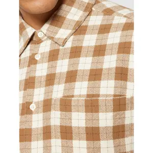 Long sleeve plaid shirt KnowledgeCotton Apparel Loose GOTS/Vegan image-4