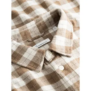 Long sleeve plaid shirt KnowledgeCotton Apparel Loose GOTS/Vegan image-5