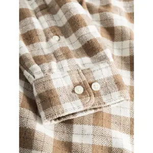 Long sleeve plaid shirt KnowledgeCotton Apparel Loose GOTS/Vegan image-6