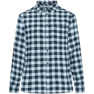 Long sleeve plaid shirt KnowledgeCotton Apparel Loose GOTS/Vegan image-0