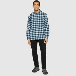 Long sleeve plaid shirt KnowledgeCotton Apparel Loose GOTS/Vegan image-2
