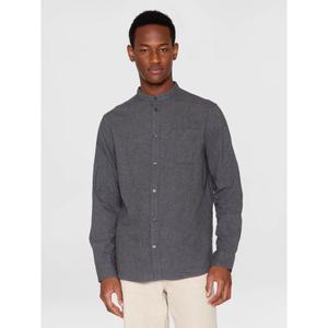 Camicia a maniche lunghe in flanella con colletto alto KnowledgeCotton Apparel GOTS image-1