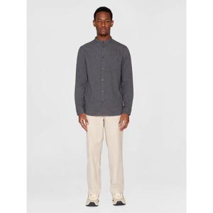 Camicia a maniche lunghe in flanella con colletto alto KnowledgeCotton Apparel GOTS image-3