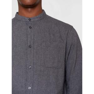 Camicia a maniche lunghe in flanella con colletto alto KnowledgeCotton Apparel GOTS image-4