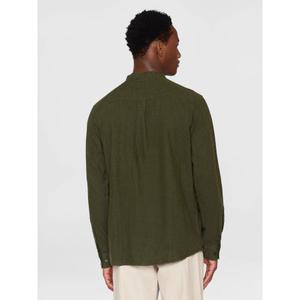 Camicia a maniche lunghe in flanella con colletto alto KnowledgeCotton Apparel GOTS image-1