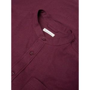Camicia a maniche lunghe in flanella con colletto alto KnowledgeCotton Apparel GOTS image-2