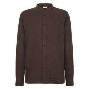 Camicia a maniche lunghe in flanella con colletto alto KnowledgeCotton Apparel GOTS