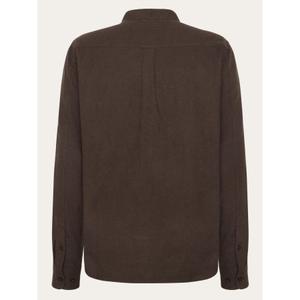 Camicia a maniche lunghe in flanella con colletto alto KnowledgeCotton Apparel GOTS image-1