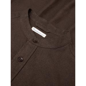 Camicia a maniche lunghe in flanella con colletto alto KnowledgeCotton Apparel GOTS image-2