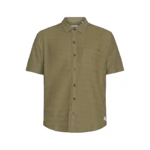 Camisa de algodón a rayas amplia KnowledgeCotton Apparel image-0