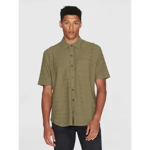 Camisa de algodón a rayas amplia KnowledgeCotton Apparel image-2