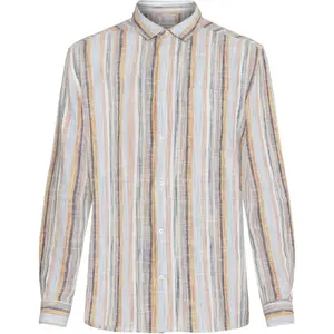 Long sleeve shirt KnowledgeCotton Apparel Loose Stripe image-0