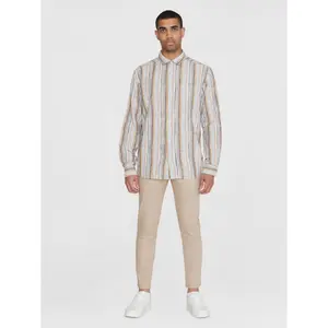 Long sleeve shirt KnowledgeCotton Apparel Loose Stripe image-3