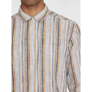 Long sleeve shirt KnowledgeCotton Apparel Loose Stripe image-4
