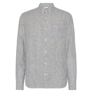 Striped long-sleeve linen shirt KnowledgeCotton Apparel image-0