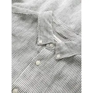 Striped long-sleeve linen shirt KnowledgeCotton Apparel image-2