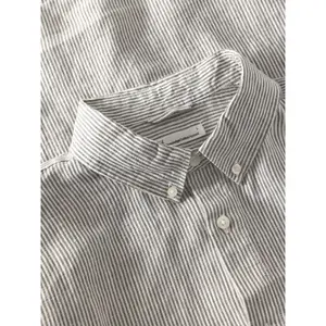Πουκάμισο μακρύ μανίκι KnowledgeCotton Apparel Linen Stripe image-4
