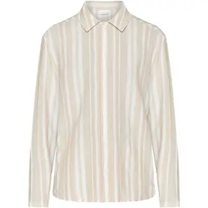 Long sleeve shirt KnowledgeCotton Apparel Jacquard Loose Striped image-0