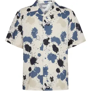 Printed shirt KnowledgeCotton Apparel Water is Life Organic Linen GOTS/Vegan image-0