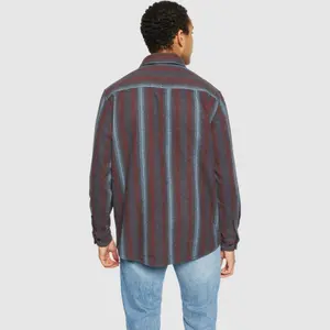 Long sleeve flannel shirt KnowledgeCotton Apparel Striped image-2