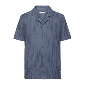 Loose boucle shirt KnowledgeCotton Apparel Northern Lights - GOTS/Vegan image-0