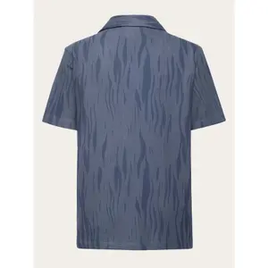 Loose boucle shirt KnowledgeCotton Apparel Northern Lights - GOTS/Vegan image-3