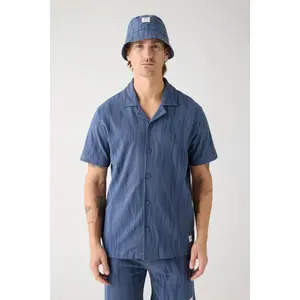 Loose boucle shirt KnowledgeCotton Apparel Northern Lights - GOTS/Vegan image-2