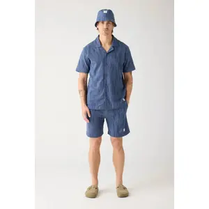 Loose boucle shirt KnowledgeCotton Apparel Northern Lights - GOTS/Vegan image-1