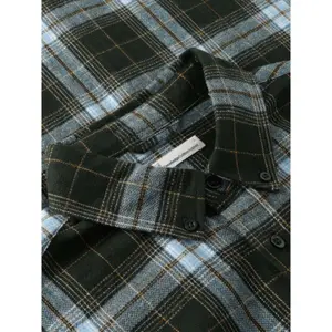 Check flannel cotton shirt KnowledgeCotton Apparel image-2