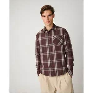 Flannel shirt KnowledgeCotton Apparel Dune image-2