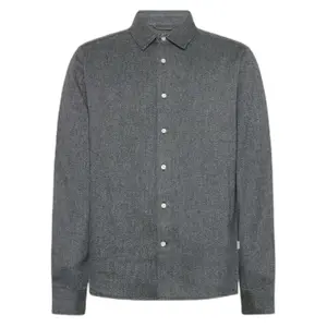 Long-sleeved cotton blend shirt KnowledgeCotton Apparel GOTS image-0