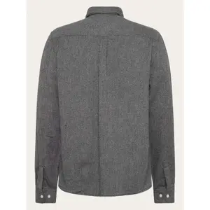 Long-sleeved cotton blend shirt KnowledgeCotton Apparel GOTS image-1