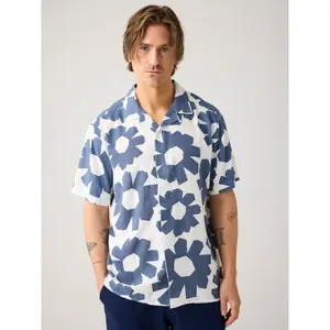 Χαλαρή πουκάμισο λινό KnowledgeCotton Apparel image-1