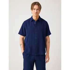 Χαλαρή πουκάμισο KnowledgeCotton Apparel image-1