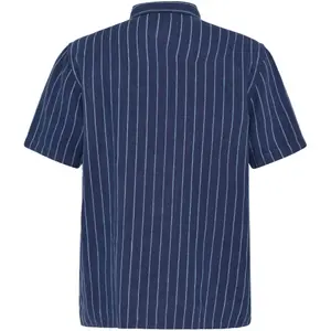 Γαλάζιο Πουκάμισο Σε Σχέδιο Ραβδώσει Λινό KnowledgeCotton Apparel image-1