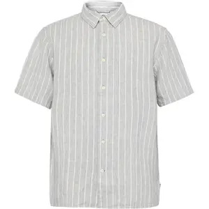 Γαλάζιο Πουκάμισο Σε Σχέδιο Ραβδώσει Λινό KnowledgeCotton Apparel image-0
