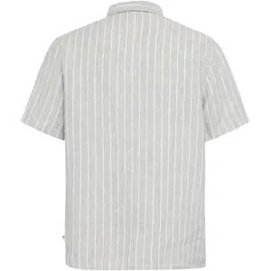 Γαλάζιο Πουκάμισο Σε Σχέδιο Ραβδώσει Λινό KnowledgeCotton Apparel image-2