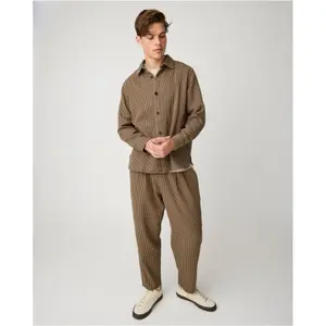 Overshirt KnowledgeCotton Apparel Houndtooth Loose image-3