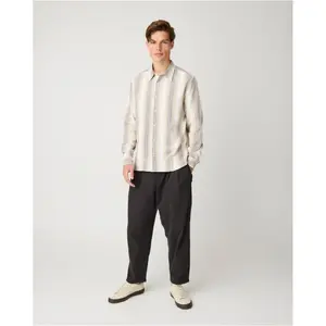 Long-sleeved cotton shirt KnowledgeCotton Apparel Dune Stripe image-2