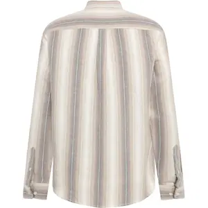 Long-sleeved cotton shirt KnowledgeCotton Apparel Dune Stripe image-6