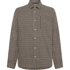Long-sleeved plaid shirt KnowledgeCotton Apparel Dune image-0