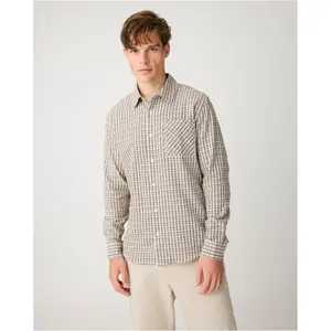 Long-sleeved plaid shirt KnowledgeCotton Apparel Dune image-2