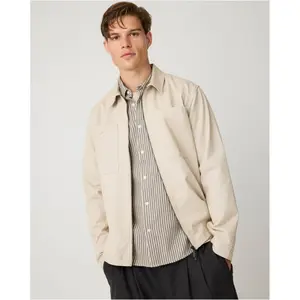 Organic Cotton Long Sleeve Shirt KnowledgeCotton Apparel Dune Stripe image-2