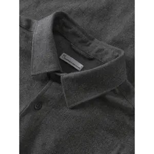 Πουκάμισο με μακριά μανίκια από φανέλα KnowledgeCotton Apparel Dune image-4