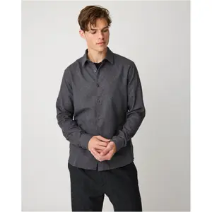 Πουκάμισο με μακριά μανίκια από φανέλα KnowledgeCotton Apparel Dune image-2